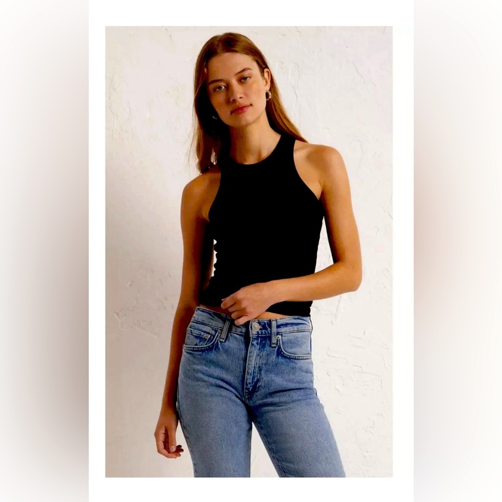 Z Supply Lilly Rib Tank - Black NWT SIZE L
